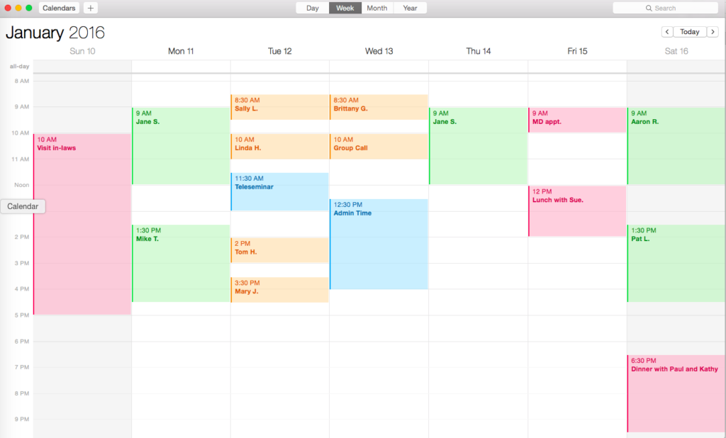 Scheduling Tasks on the Calendar Caroline Totah