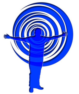 person in front of spiral